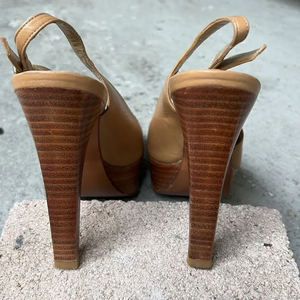 Stuart Weitzman platform sling backs - Picture 6 of 9